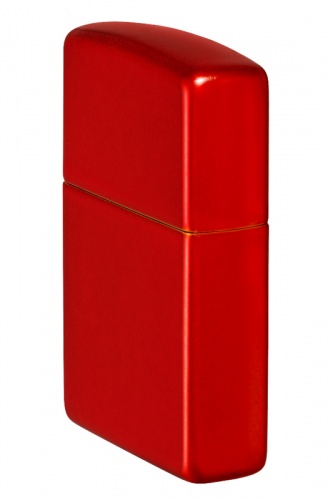 Зажигалка Zippo Classic, с покрытием Metallic Red, латунь/сталь, красная, матовая, 38x13x57 мм фото 7