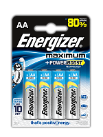 Щелочные батарейки Energizer Maximum LR6/E91 AA FSB4 (4 штуки)