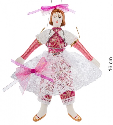RK-518 Кукла подвесная "Балеринка" фарфор