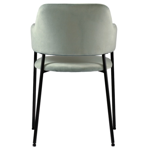 Набор из 2 стульев wendy, велюр, серо-зеленые фото 5