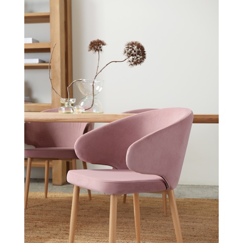 Кресло cecilia, велюр, пудрово-розовое фото 8