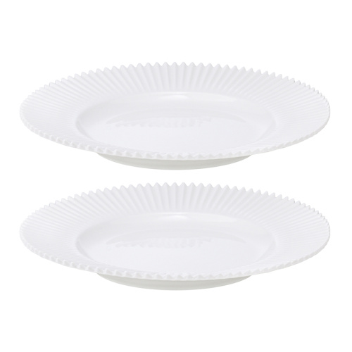 Набор из двух тарелок белого цвета из коллекции edge