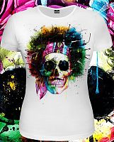 Женская футболка"Hippy Skull"