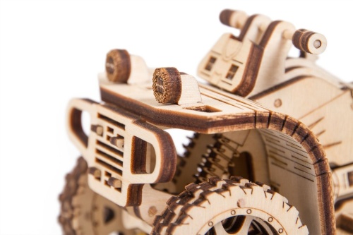 Механический 3D-пазл из дерева Wood Trick Квадроцикл ATV фото 7