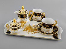 Сервиз Leander подарочный набор кофейный Мэри-Энн, синий-белый