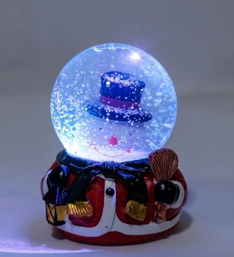 PM-51 Шар со снегом муз. с подсветкой «Подготовка к Рождеству» фото 4