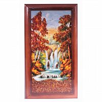 Картина "Водопад" из янтаря, KR-41