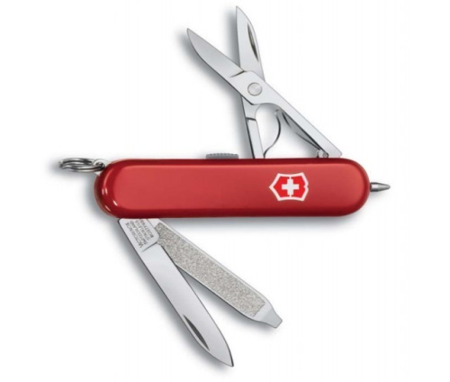 Нож-брелок Victorinox Classic Signature Lite, 58 мм, 7 функций, черный