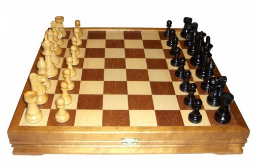 Шахматы классические деревянные 43х43 см фото 2