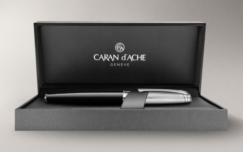 Carandache Leman - Bicolor Black Lacquer SP, ручка-роллер, F фото 5