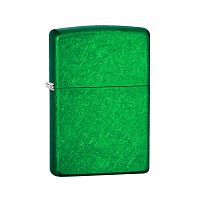 Зажигалка ZIPPO Classic с покрытием Meadow™, латунь/сталь, зеленая, глянцевая, 36x12x56 мм, 24840