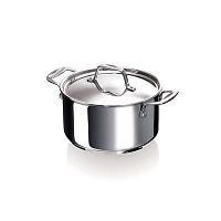 Кастрюля BEKA CHEF 17 л (16 см) с зеркальной полировкой, из нержавеющей стали, серого цвета