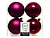 Набор однотонных пластиковых шаров глянцевых и матовых, цвет: магнолия, 100 мм, упаковка 4 шт., Kaemingk (Decoris)