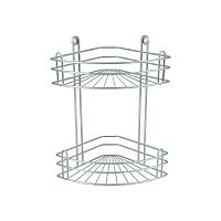 RUS-385024-2 Zn Полка для ванной 2-ярусная угловая, Rosenberg