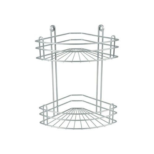 RUS-385024-2 Zn Полка для ванной 2-ярусная угловая, Rosenberg