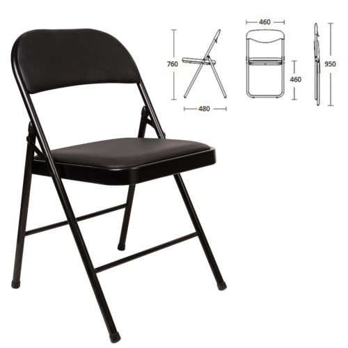 Стул складной Brabix Golf Plus CF-003 Комфорт кожзам