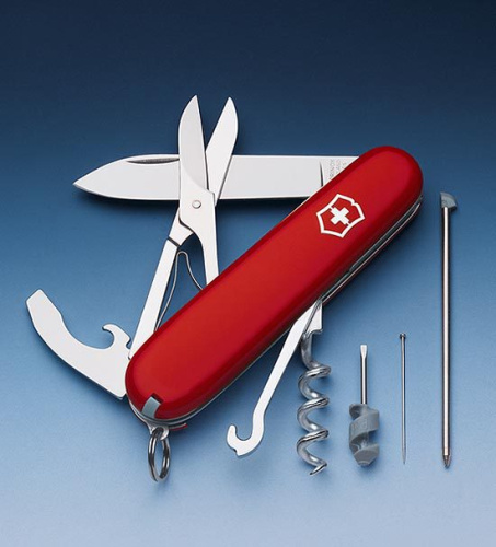 Нож Victorinox Compact, 91 мм, 15 функций, красный фото 4