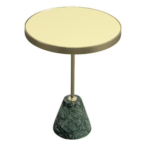Столик кофейный kaya, D40,8 см, золотистый/зеленый фото 6