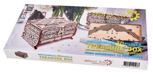 Cборная модель Wood Trick Шкатулка, декорированная кристаллами Swarovski ® фото 9
