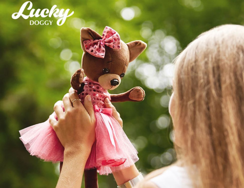 Мягкая игрушка LUCKY KIKI: "Малиновый блеск", 25 см, ORANGE TOYS фото 6