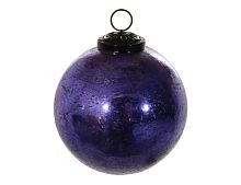 Винтажный ёлочный шар "Джолэнда", стекло, фиолетовый, SHISHI