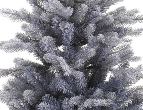 Настольная искусственная ель "Грандис" заснеженная в горшочке (литая хвоя РЕ+PVC), Kaemingk фото 3