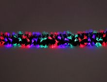 Оптиковолоконная гирлянда ЗИМНЯЯ РАДУГА, зелёная, разноцветные светодиоды, 200 см, Edelman, Luca