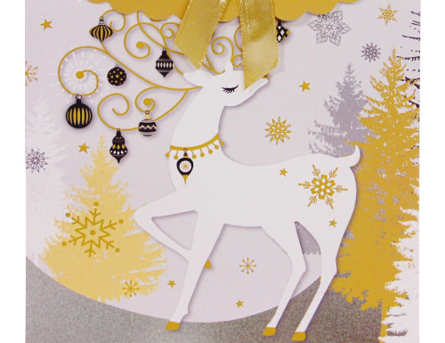 Сумочка для подарков ЭЛЕГАНТНОЕ РОЖДЕСТВО (с оленем), Due Esse Christmas фото 2