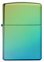 Зажигалка Zippo Classic с покрытием High Polish Teal, латунь/сталь, зелёная, глянцевая