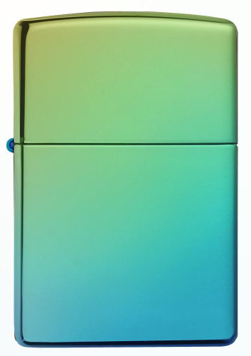 Зажигалка Zippo Classic с покрытием High Polish Teal, латунь/сталь, зелёная, глянцевая