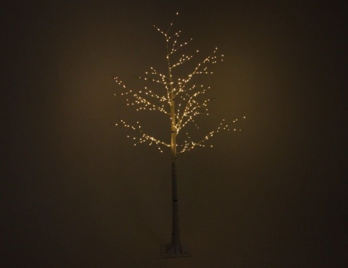 Светящееся дерево БЕРЁЗКА, тёплые белые микро LED-огни, уличное, Kaemingk фото 3