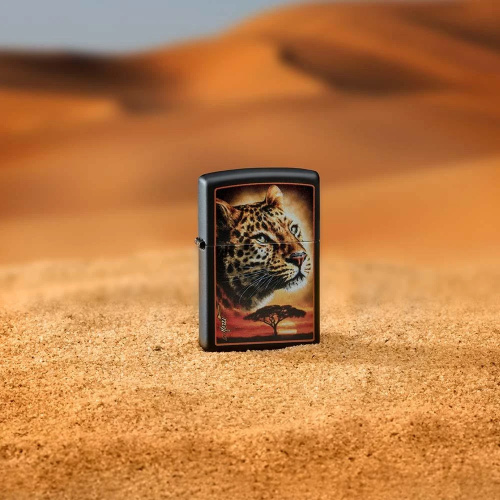 Зажигалка Zippo Mazzi с покрытием Black Matte, латунь/сталь, чёрная, матовая фото 5