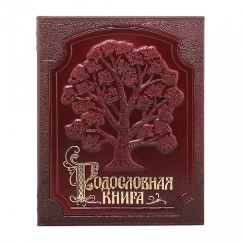 Подарочная книга - "Исторические Сказания" - Родословная книга "Изысканная бордо", материалы: бумага, натуральная кожа, картон, цвет: красный фото 5