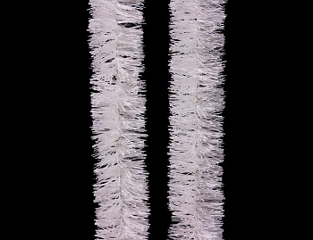 Мишура ПРАЗДНИЧНАЯ, 5 см х 2 м, цвет - белый, MOROZCO