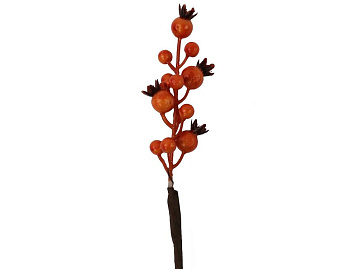 Декоративная ветка "Боярышник" оранжевый, 50 см, Hogewoning