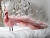Украшение ПУШИСТЫЙ ПАВЛИН, перо, розовый бархат, 31 см, Goodwill