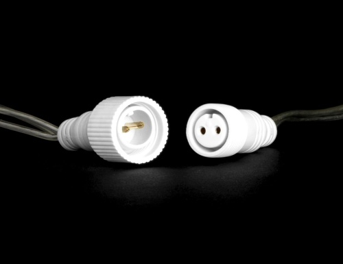 Светодиодная гирлянда Quality Light 100 экстра теплых белых LED ламп 10 м, прозрачный ПВХ, соединяемая, IP44, Laitcom фото 2