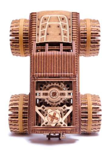 Механическая сборная модель Wood Trick Монстр-Трак фото 4