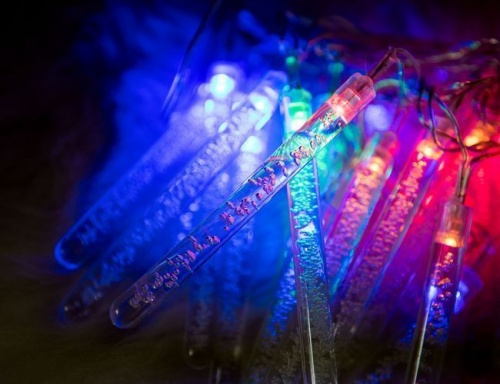 Гирлянда "Волшебные сосульки", 20 цветных LED-огней, 2+1,5 м, контроллер, SNOWHOUSE фото 2
