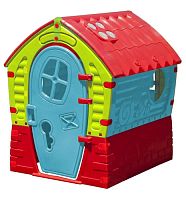 Детский пластиковый домик "Лилипут" PalPlay 680 (голубой/зеленый/красный)
