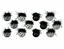 Набор коллекционных ёлочных шаров "Кабаре нуар", стекло, 8 см, упаковка 12 шт., Boltze