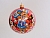 Стеклянный ёлочный шар ЗОДИАК: КОТ МАРКИЗ, красный, 85 мм, Елочка
