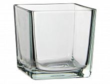 Стеклянная ваза "Лотти", прозрачная, 14х14х14 см, Edelman