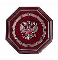 Часы в пластиковой раме Эмблема Герб России, ЧП-02
