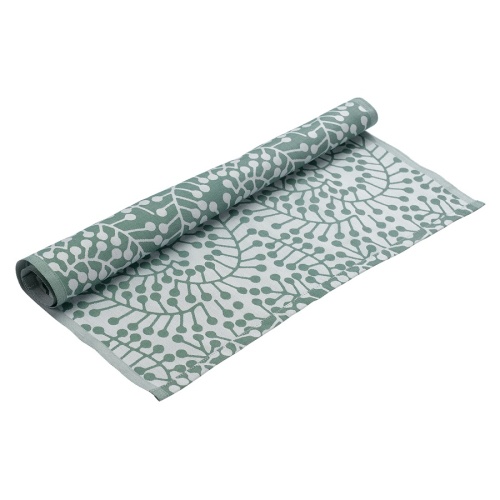 Салфетка из хлопка зеленого цвета с рисунком Спелая смородина, scandinavian touch, 53х53см фото 5