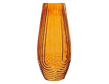Стеклянная ваза АМБРА КЬЯРА ручной работы, янтарная, Kaemingk (Decoris)