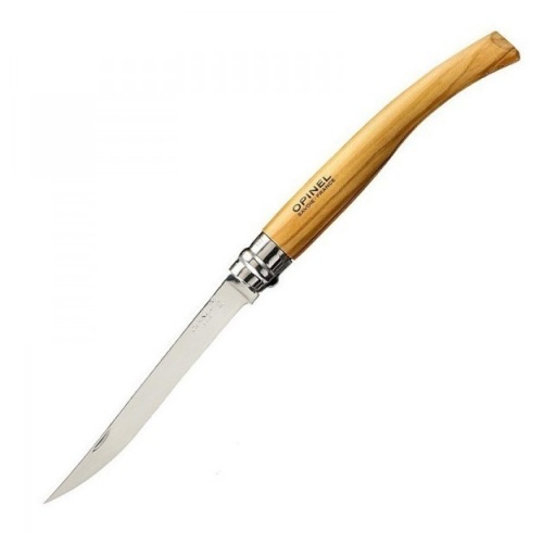 Нож филейный Opinel №12, рукоять оливковое дерево