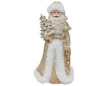 Декоративная фигура САНТА В ШУБЕ С ОПУШКОЙ, 23 см, Due Esse Christmas