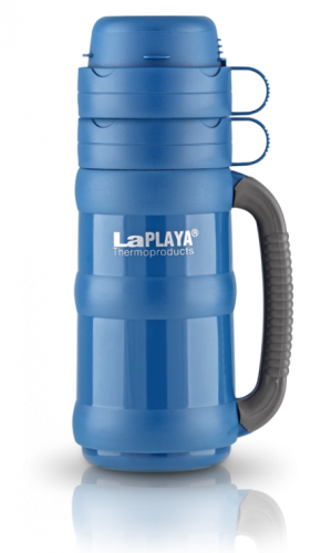Термос LaPlaya Traditional 35-100 (1 литр) со стеклянной колбой, синий