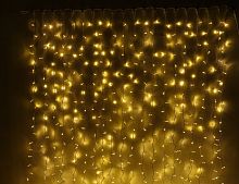 Гирлянда Дождь Rich Led Cap 2*3 м, 600 теплых белых LED ламп, белый ПВХ, соединяемая, IP65, Rich LED